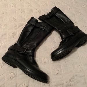 Gentle Souls Black Mid-calf leather boots